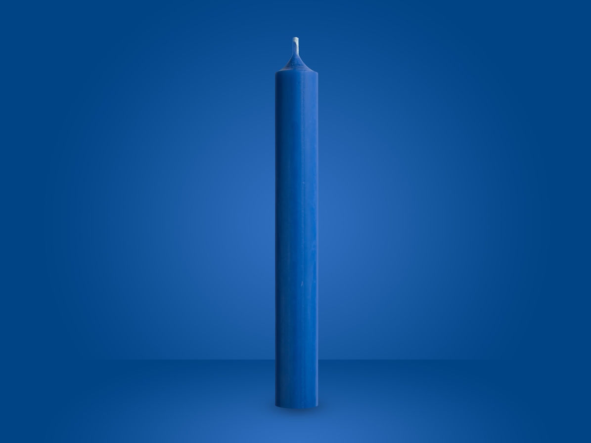 Rituální svíčka - modrá
