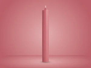 Rituální svíčka - Korálově růžová